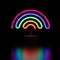 Northlight LED Rainbow Neon Table Light - 8" - Multicolor